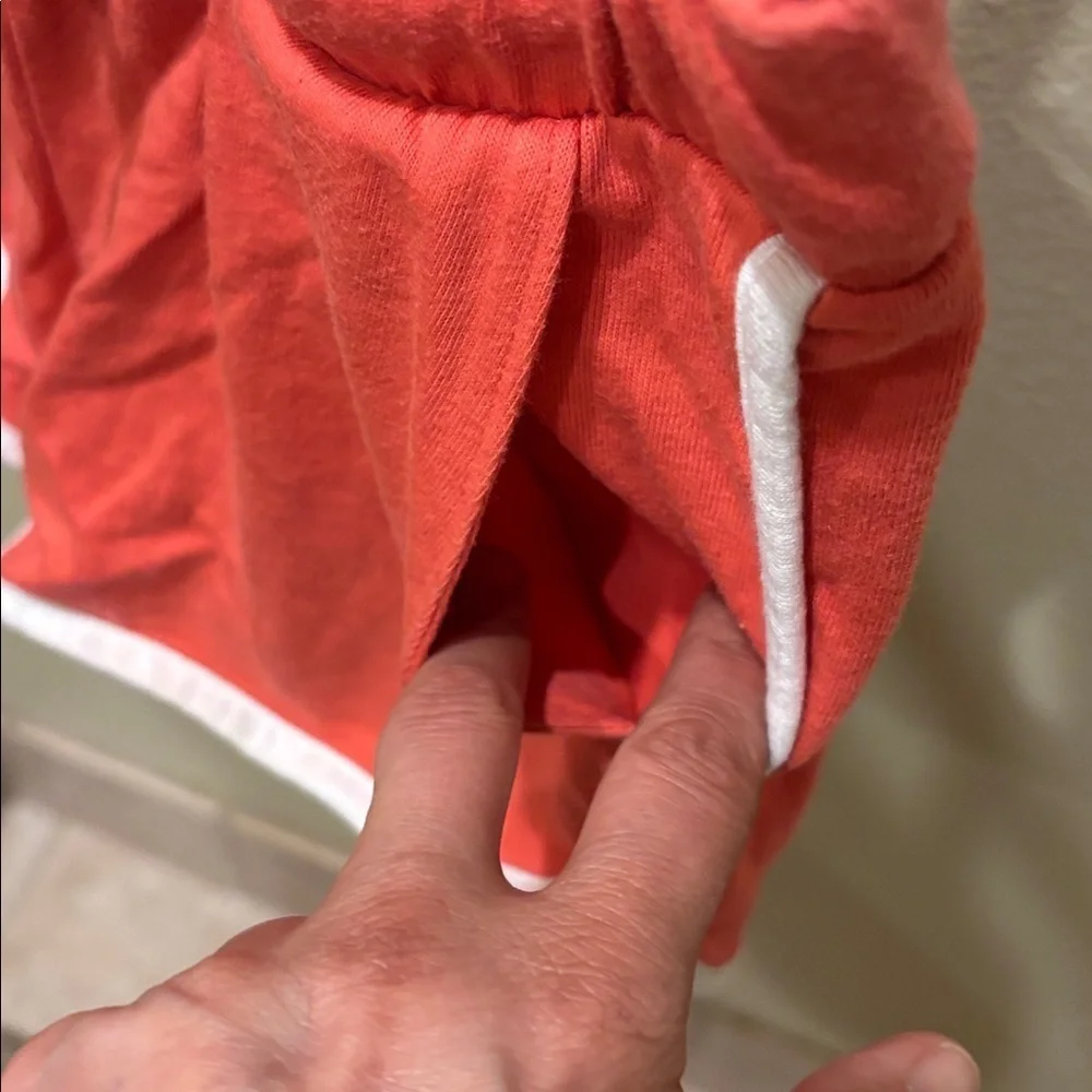 Old Navy Red Athletic Shorts with White Trim